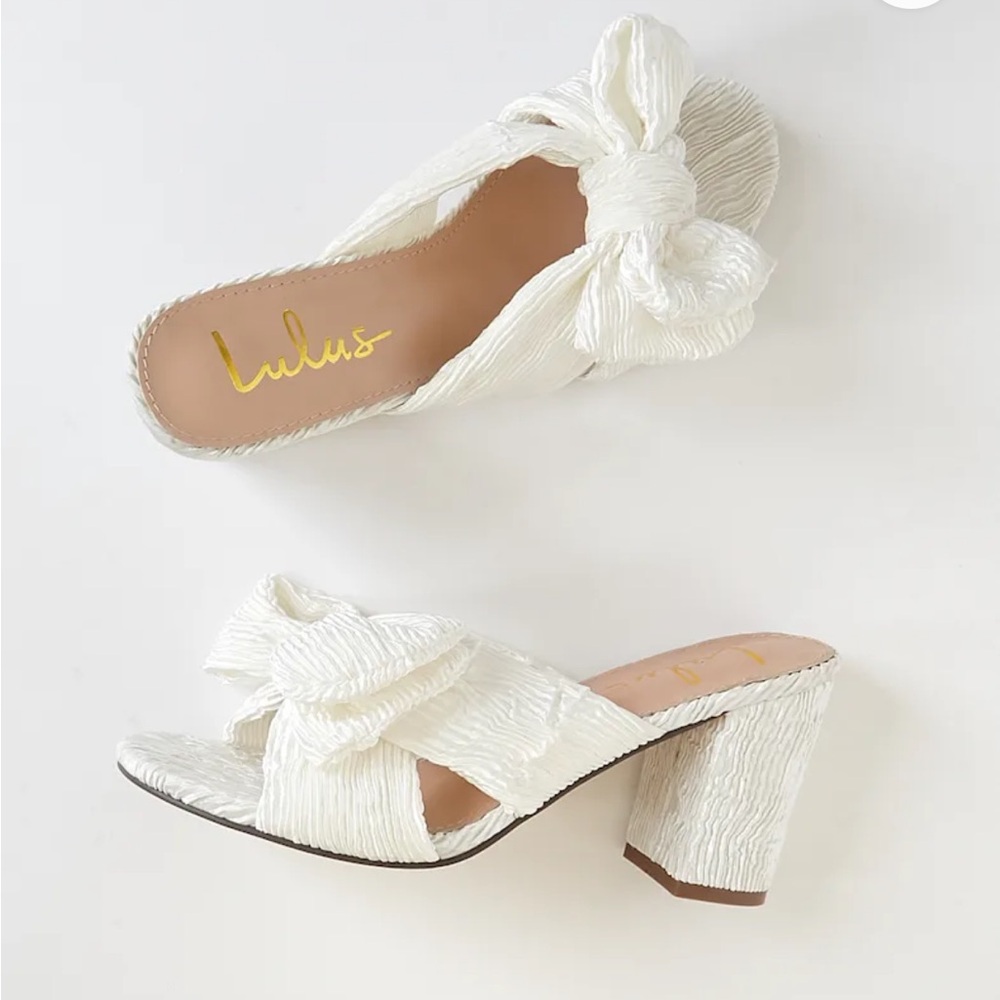 NWT in box Lulus Dorothea Knotted High Heel Sandal